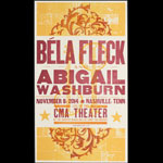 Hatch Show Print Bela Fleck at CMA Theater Poster