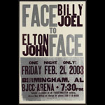Hatch Show Print Billy Joel and Elton John Face To Face Poster