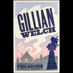 Hatch Show Print Gillian Welch at Ryman Auditorium Poster