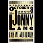 Hatch Show Print Jonny Lang Poster