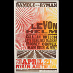 Hatch Show Print Levon Helm - Gillian Welch - Sam Bush Poster