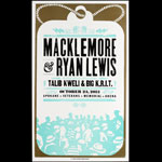 Hatch Show Print Macklemore and Ryan Lewis Poster