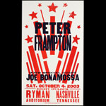 Hatch Show Print Peter Frampton at Ryman Auditorium Poster