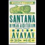 Hatch Show Print Santana Poster