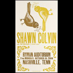Hatch Show Print Shawn Colvin - The Wreckers - Brandi Carlile at Ryman Auditorium Poster