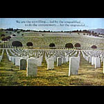 We Are The Unwilling... Cemetery Scene Vietnam War Protest Poster