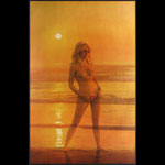 Glamorous Sandy Topless Poster
