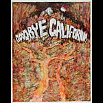 William Whitaker Vintage Original 1960's Goodbye California Poster