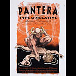 Derek Hess Pantera + Type O Negative RARE Derek Hess Silkscreen Poster AoMR 488.1 Poster