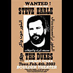 Jeff Holland Steve Earle & The Dukes Poster