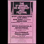 11th Annual UC Berkeley Jazz Festival Poster