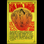 1969 Northern California Folk-Rock Festival Poster