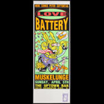 Frank Kozik Love Battery Poster