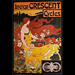 F. W. Ramsdell American Crescent Cycles Vintage Bicycle Advertisement Poster