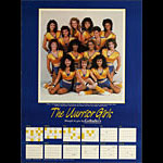 The Warrior Girls - Golden State Warriors Calendar and Basketball 1987 Schedule Poster