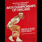 Andrea Jaeger 1982 Avon Tennis Championships of California at Oakland Poster