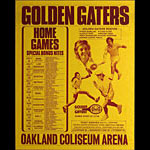 Golden Gaters 1974 Tennis Schedule Poster