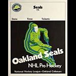 Oakland Seals (California Golden Seals) NHL Pro Hockey 1969 Season Generic Game Poster