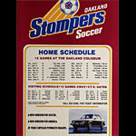 Oakland Stompers 1978 NASL Soccer Schedule Poster