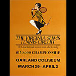 Virginia Slims Tennis Circuit Championship Oakland Coliseum Poster