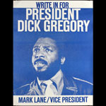 Dick Gregory For President Campaign Poster