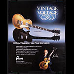 Gibson Vintage Voltage 30th Anniversary Les Paul Standard Guitar Promo Poster