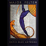 Major Felten Art Deco Warrior and Tiger Poster