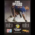 Oakland Invaders Second Season 1984 USFL Football Schedule Poster