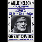 Willie Nelson Concord 2002 Poster