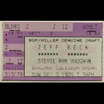 Jeff Beck Steve Ray Vaughan Ticket