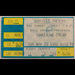 Tangerine Dream Ticket