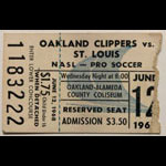 Oakland Clippers vs St. Louis Stars NASL Pro Soccer Ticket