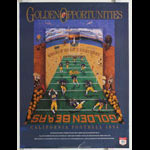 Cal Bears Golden Opportunities 1984 Football Season Schedule Budweiser Poster