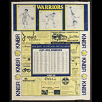 Golden State Warriors 1977-1978 NBA Season Schedule Basketball KNBR Poster
