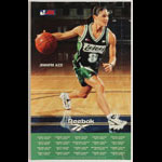 Jennifer Azzi Reebok San Jose Lasers 1996 Season ABL Schedule Basketball Poster