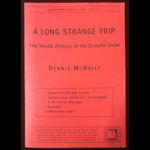 A Long Strange Trip - The Inside History of the Grateful Dead Bound Manuscript Pre-Publication Paperback Book