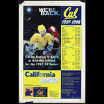 1997-98 Cal Bears Ice Hockey Schedule University of California Berkeley Poster