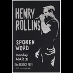 Hand-cRaNKed Henry Rollins Spoken Word Poster