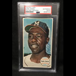 1964 Topps Giants Hank Aaron #49 Signed PSA/DNA Autographed Baseball Card