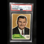 1960 Fleer Hank Stram #116 Rookie Signed PSA/DNA Autographed Football Card