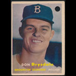 1957 Topps Don Drysdale #18 Baseball Card