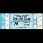Grateful Dead Ticket Stub