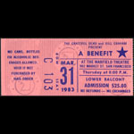 Grateful Dead Ticket Stub