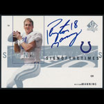 2001 Upper Deck SP Peyton Manning Signed Autographed Football Card