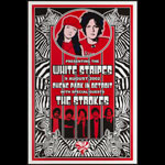 Dennis Loren White Stripes - The Strokes Poster