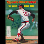 Nolan Ryan Signed 1975 Sports Illustrated California Angels Auto Autographed Baseball Magazine