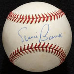 Ernie Banks Sweet Spot Autographed Baseball