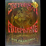 Jefferson Airplane Wood Background Fillmore  Poster
