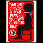 George Pennewell You can't convert a man... because you have silenced him Black Panthers Postcard