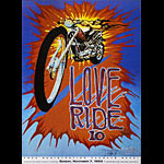 Stanley Mouse Harley-Davidson Love Ride 10 1993 Poster - signed